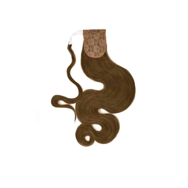 Water Body Wavy Light Brown Wrap Ponytail Hair Extensions