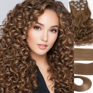 Romantic Curly Light Brown Tape-in hair extensions