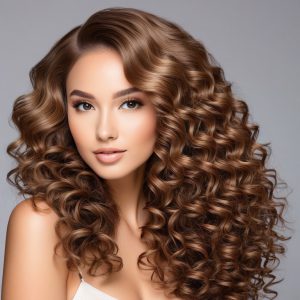 Romantic Curly Light Brown Tape-in hair extensions