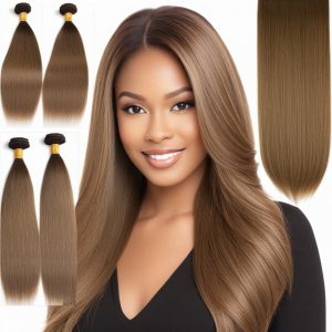 Yaki Straight Light Brown Tape-in hair extensions